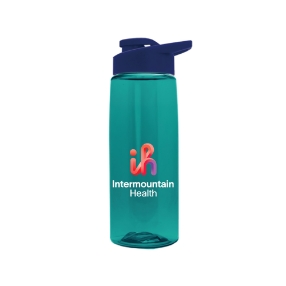 26oz Tritan Bottle Teal with Navy lid